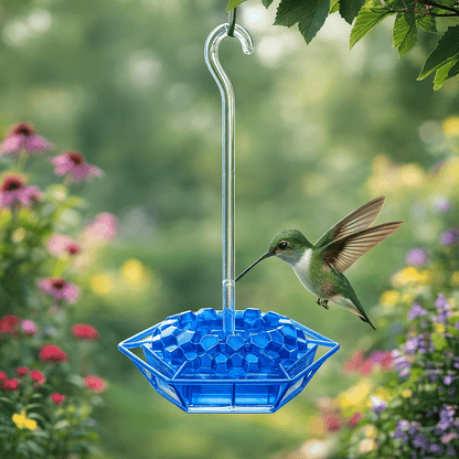 HUMMIFEED Colorful Hanging Hummingbird Feeder
