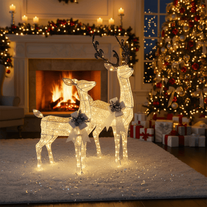 SHINEHOOVES Decorative LED Reindeer Figures