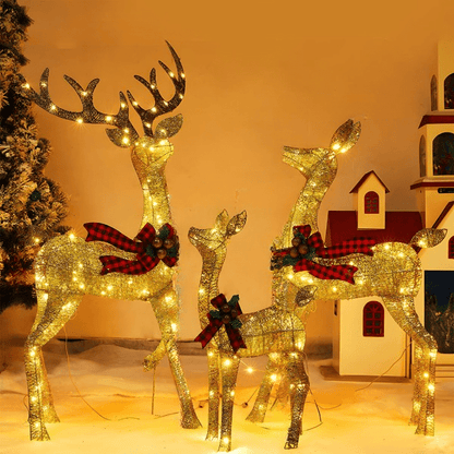 SHINEHOOVES Decorative LED Reindeer Figures