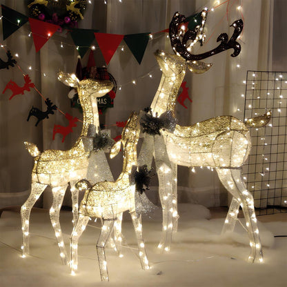 SHINEHOOVES Decorative LED Reindeer Figures