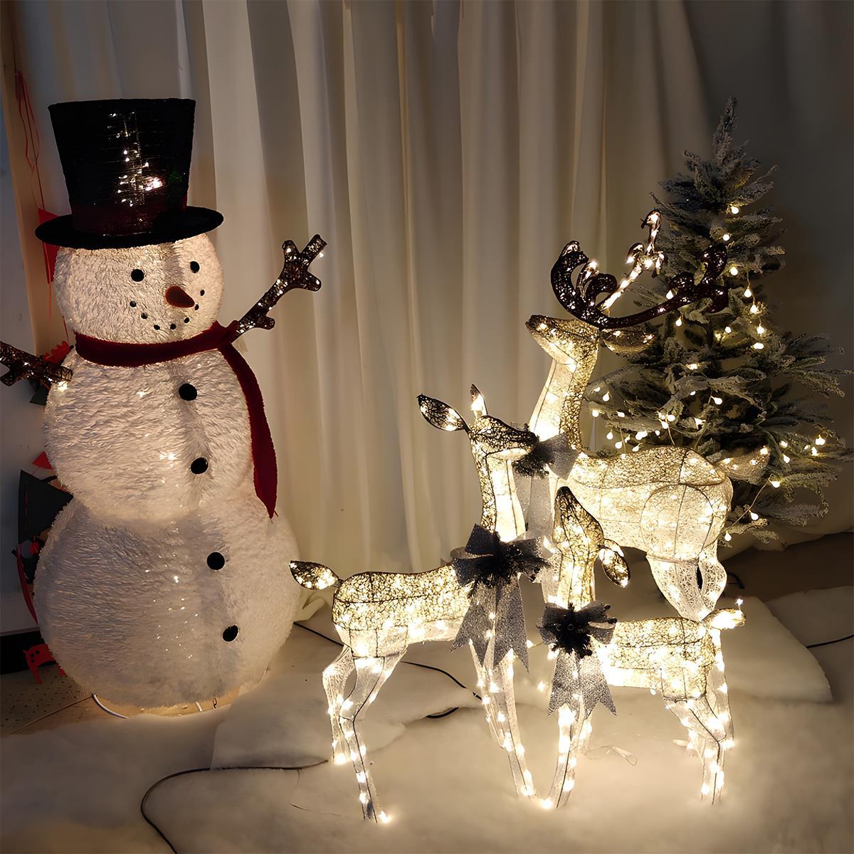 SHINEHOOVES Decorative LED Reindeer Figures