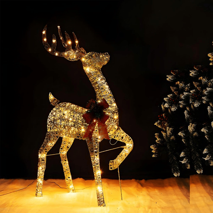 SHINEHOOVES Decorative LED Reindeer Figures