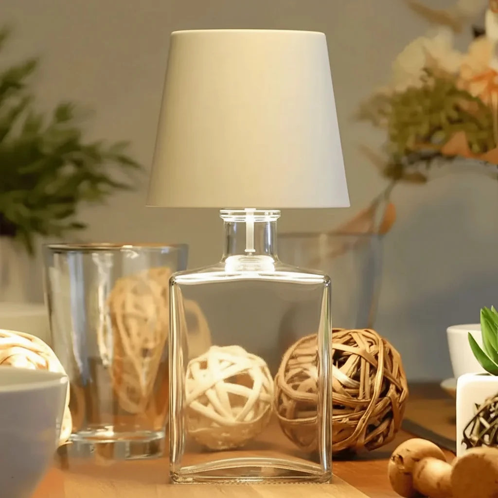 LED Bottle Table Lamp, Decorative Night Light & Desk Mood Lamp