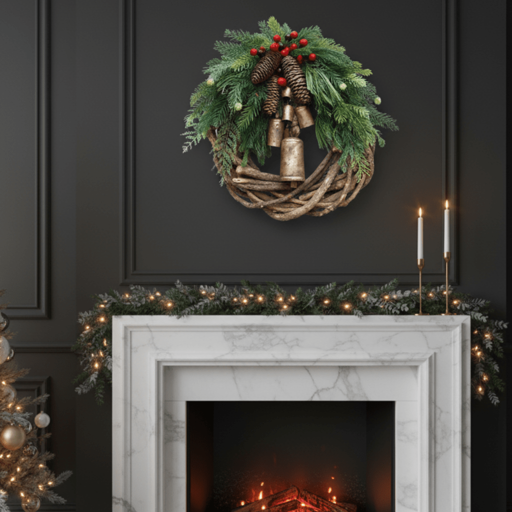 BOHOGLOW Cozy Christmas Wreath