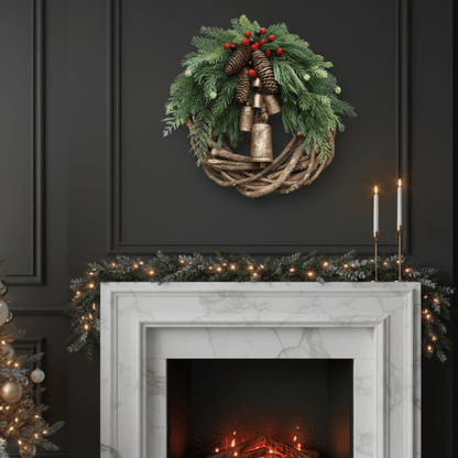 BOHOGLOW Cozy Christmas Wreath
