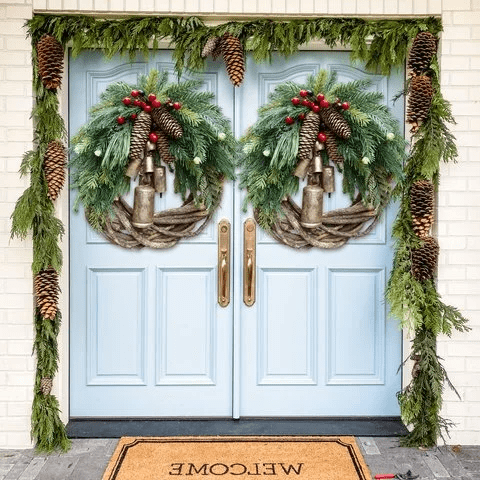 BOHOGLOW Cozy Christmas Wreath