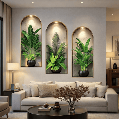 LEAFHARMONY Lifelike 3D Plant Wall Stickers