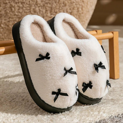 SOFTBOW Cozy Women's Bow Slippers
