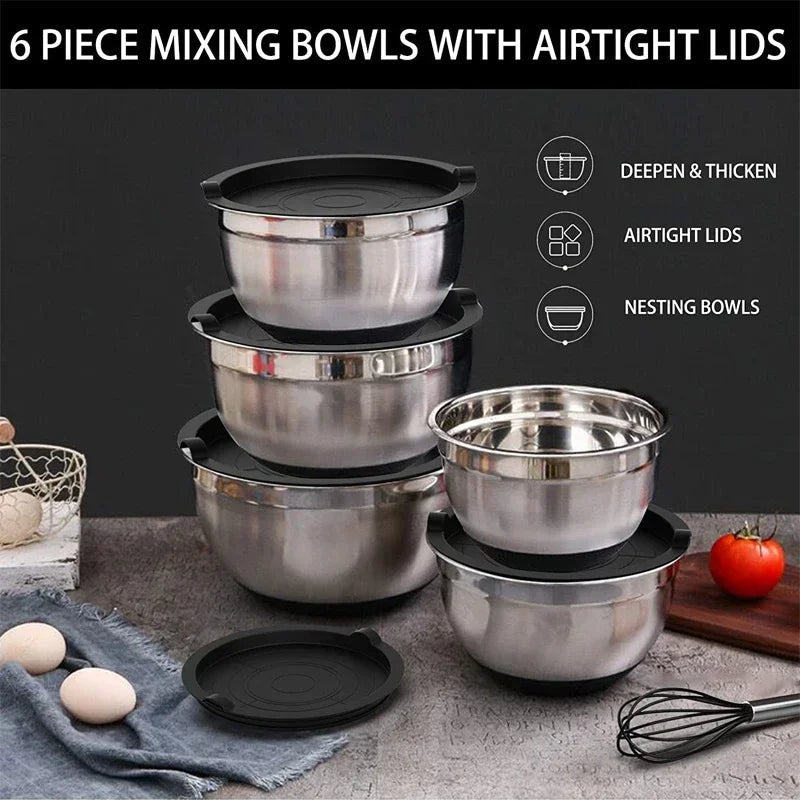 MIXNGRIP Stainless Steel Mixing Bowl