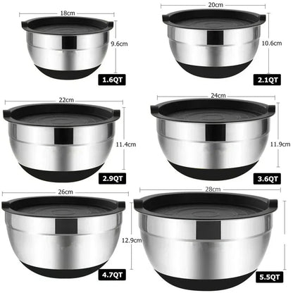 MIXNGRIP Stainless Steel Mixing Bowl