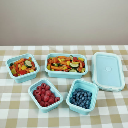FOODSTACK Foldable BPA-Free Silicone Lunchbox Set