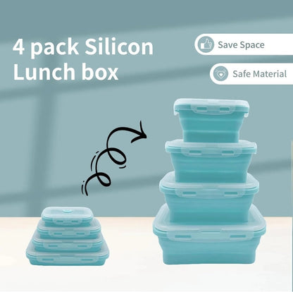 FOODSTACK Foldable BPA-Free Silicone Lunchbox Set