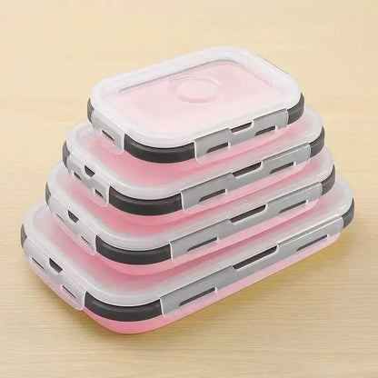 FOODSTACK Foldable BPA-Free Silicone Lunchbox Set