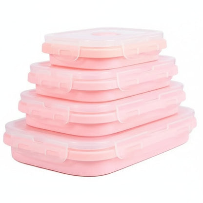 FOODSTACK Foldable BPA-Free Silicone Lunchbox Set