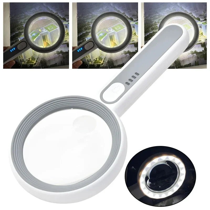 LUMIBLICK Rechargeable 12x LED Magnifier