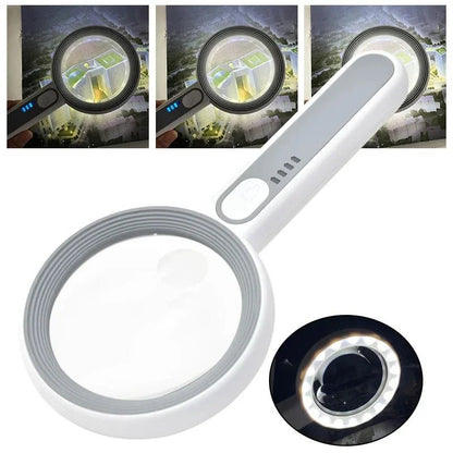 LUMIBLICK Rechargeable 12x LED Magnifier