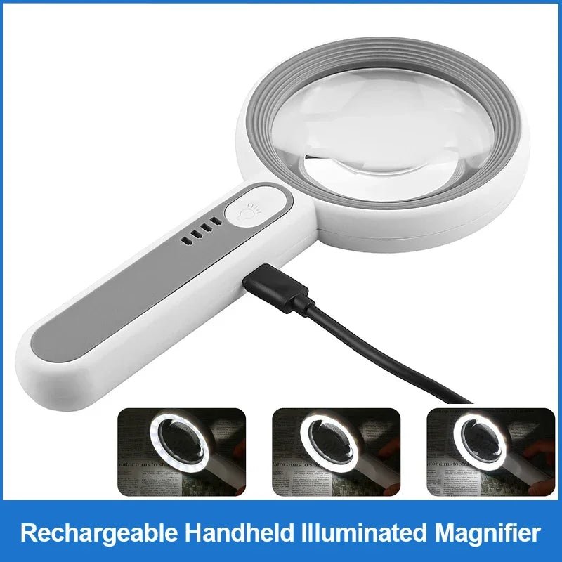 LUMIBLICK Rechargeable 12x LED Magnifier
