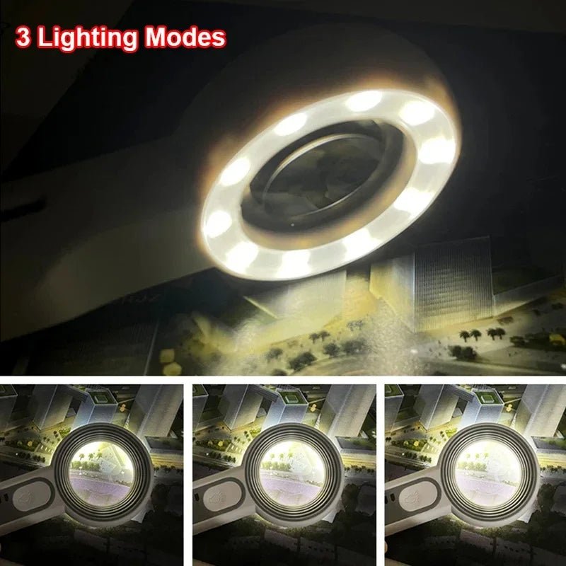 LUMIBLICK Rechargeable 12x LED Magnifier