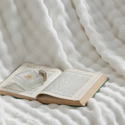 SOFTDIM Cozy 3D Bubble Plush Blanket