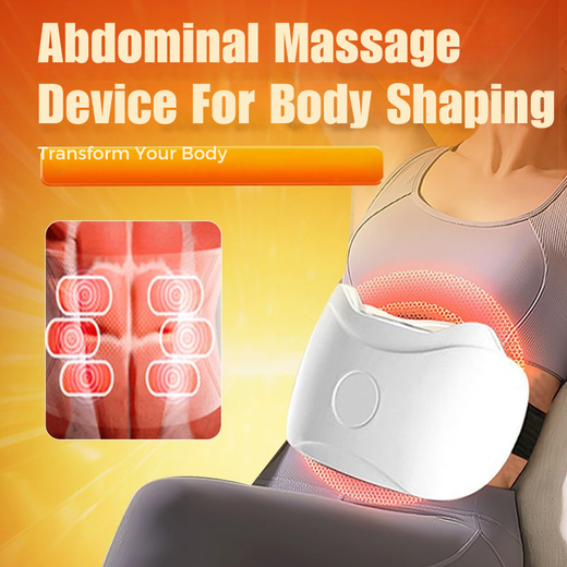 Heated Belly Massager, Cordless Warmth & Vibration Abdominal Massage Device for Relaxation