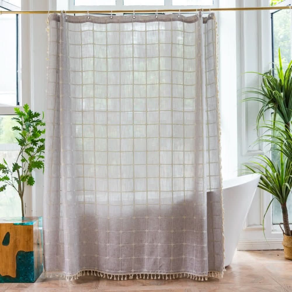 COTTONHAVEN Shower Curtain Soft Cotton Shower Curtain