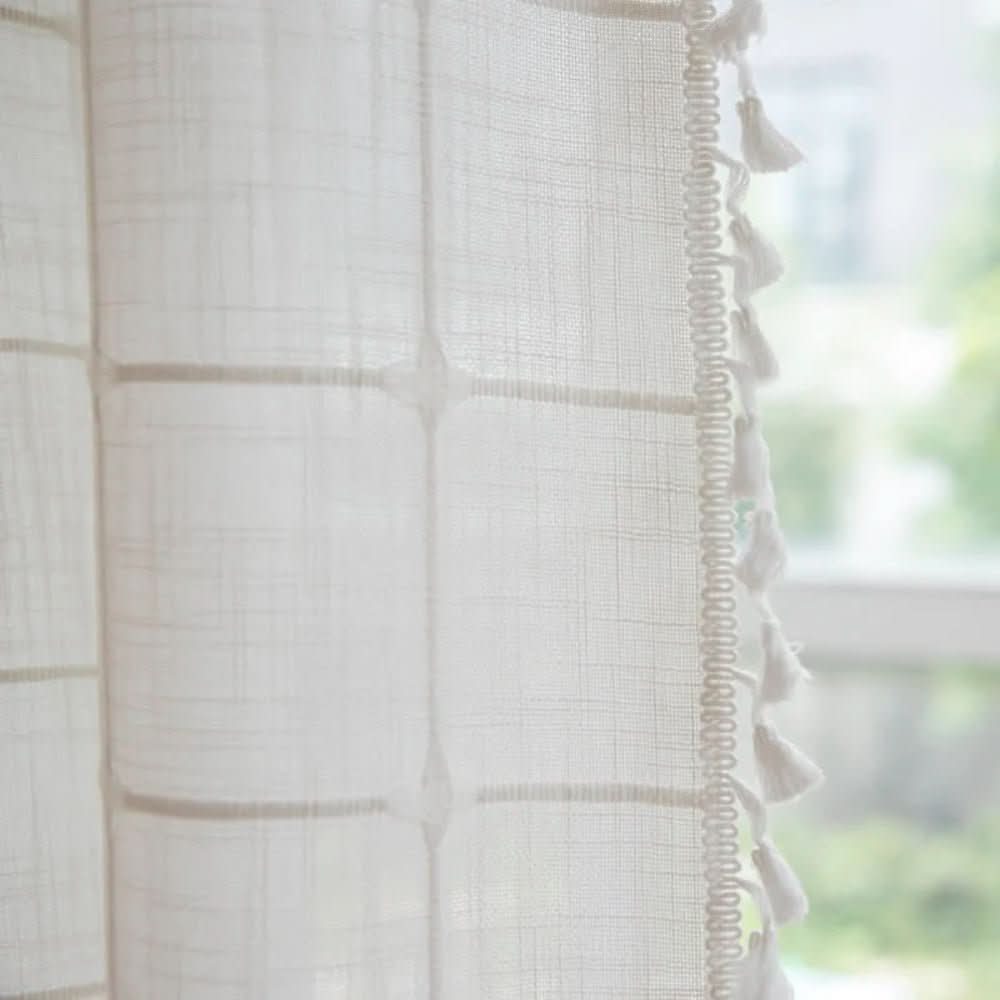 COTTONHAVEN Shower Curtain Soft Cotton Shower Curtain