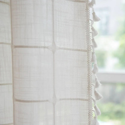 COTTONHAVEN Shower Curtain Soft Cotton Shower Curtain