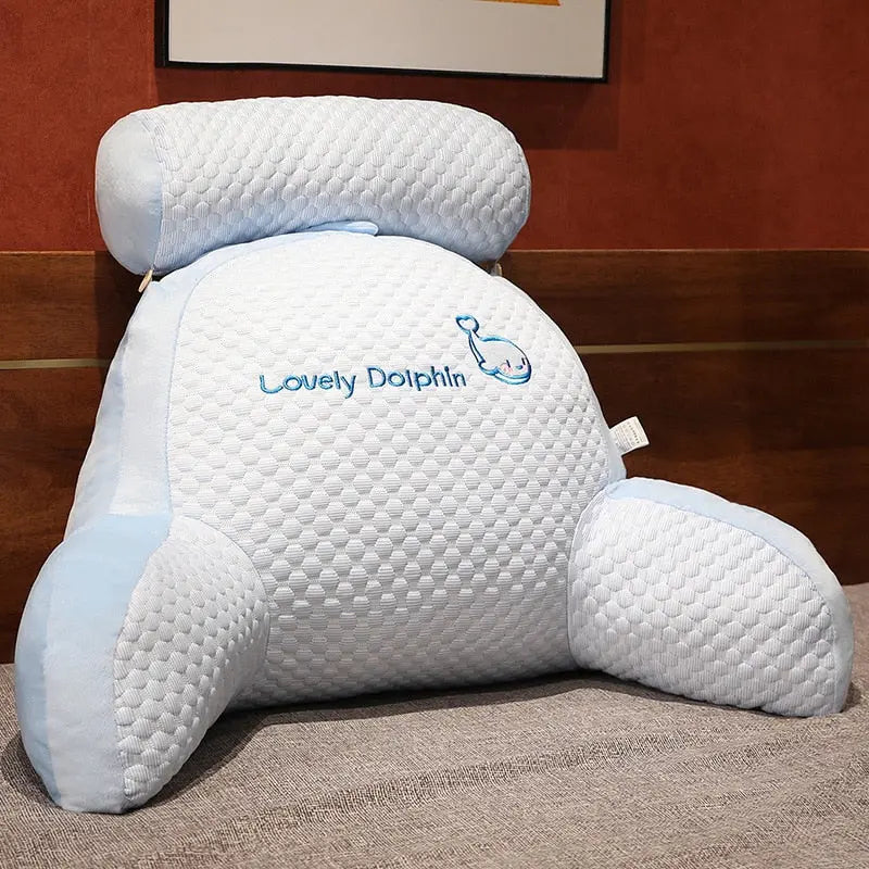 Triangle Wedge Pillow, Ergonomic Back, Neck & Leg Support Cushion for Bed, Sofa & Floor