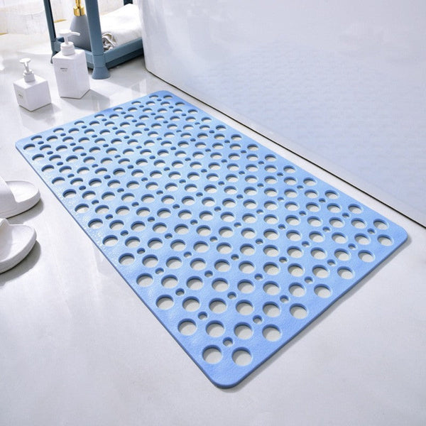 Antibacterial Shower Mat, Non-Slip Bath Mat for Wet Floors, Easy to Clean in 6 Colors & 4 Sizes