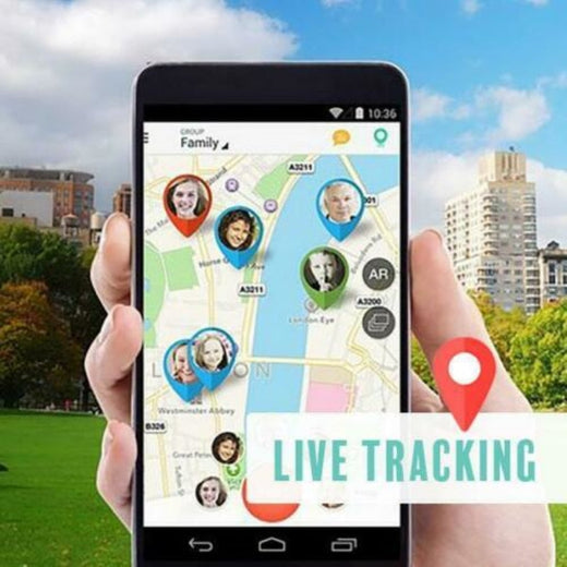 Bluetooth Tracker, Mini Tracking Device with SOS Button & Geofence Alerts for Pets & Vehicles