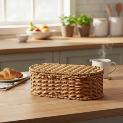 BOHOFLECHT Woven Boho Storage Basket
