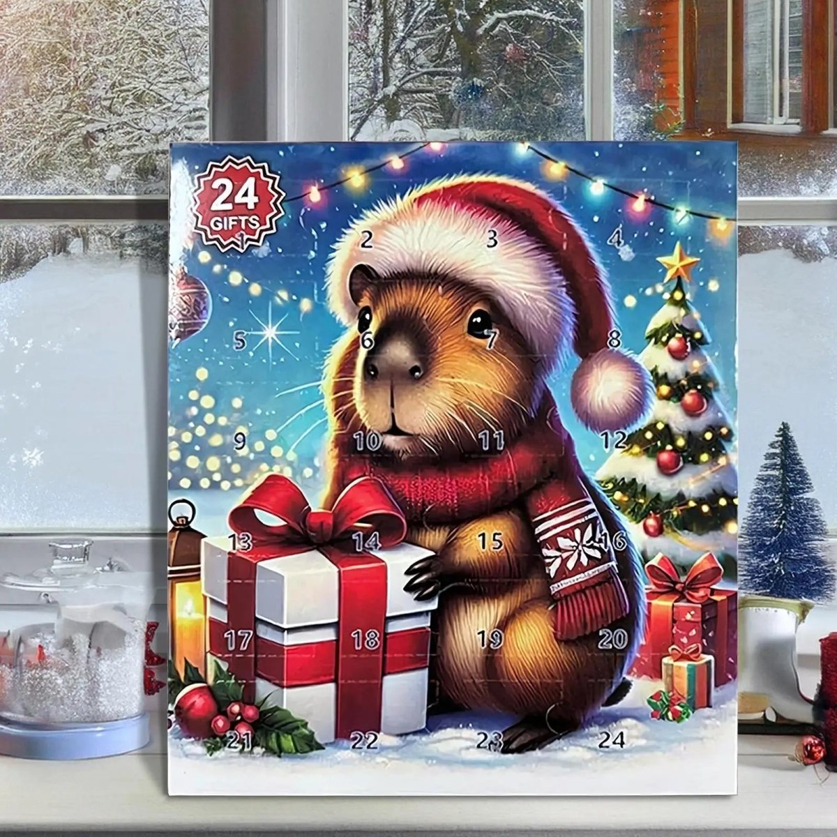 CAPYSMILE 2025 Cute Christmas Countdown Calendar