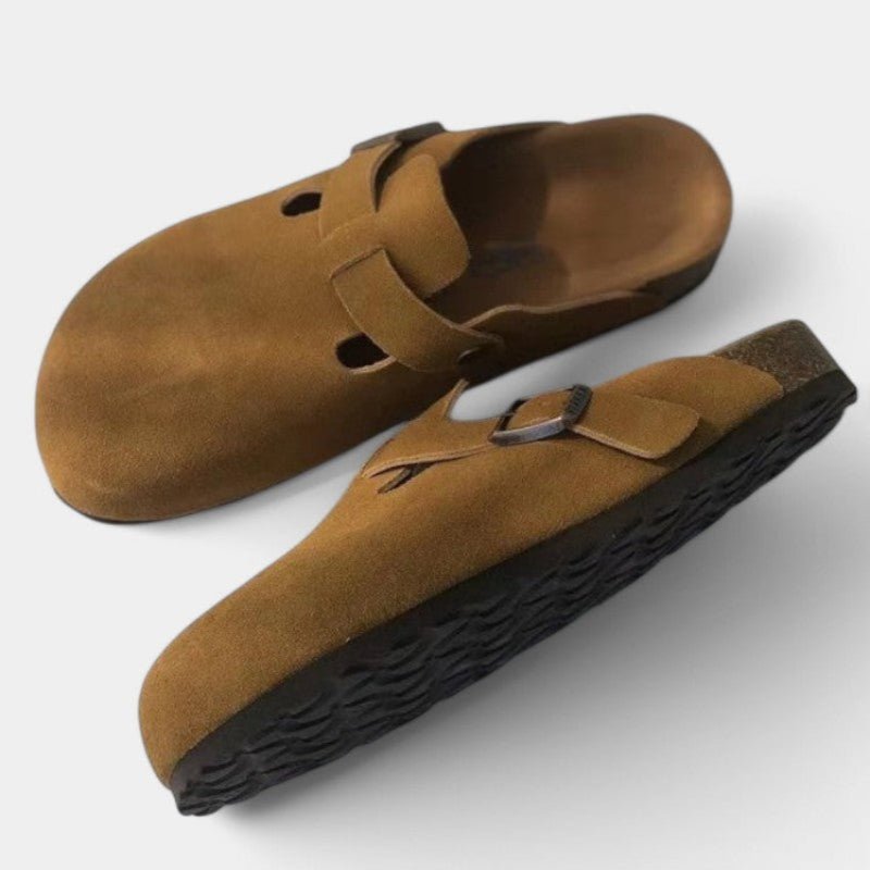 NOLEN Unisex Suede Clogs