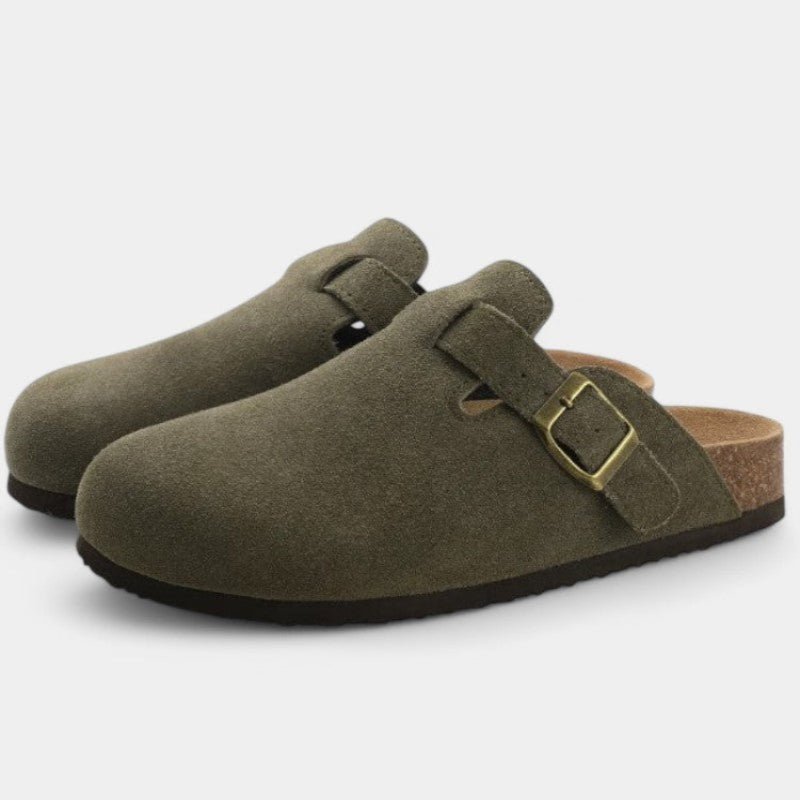 NOLEN Unisex Suede Clogs