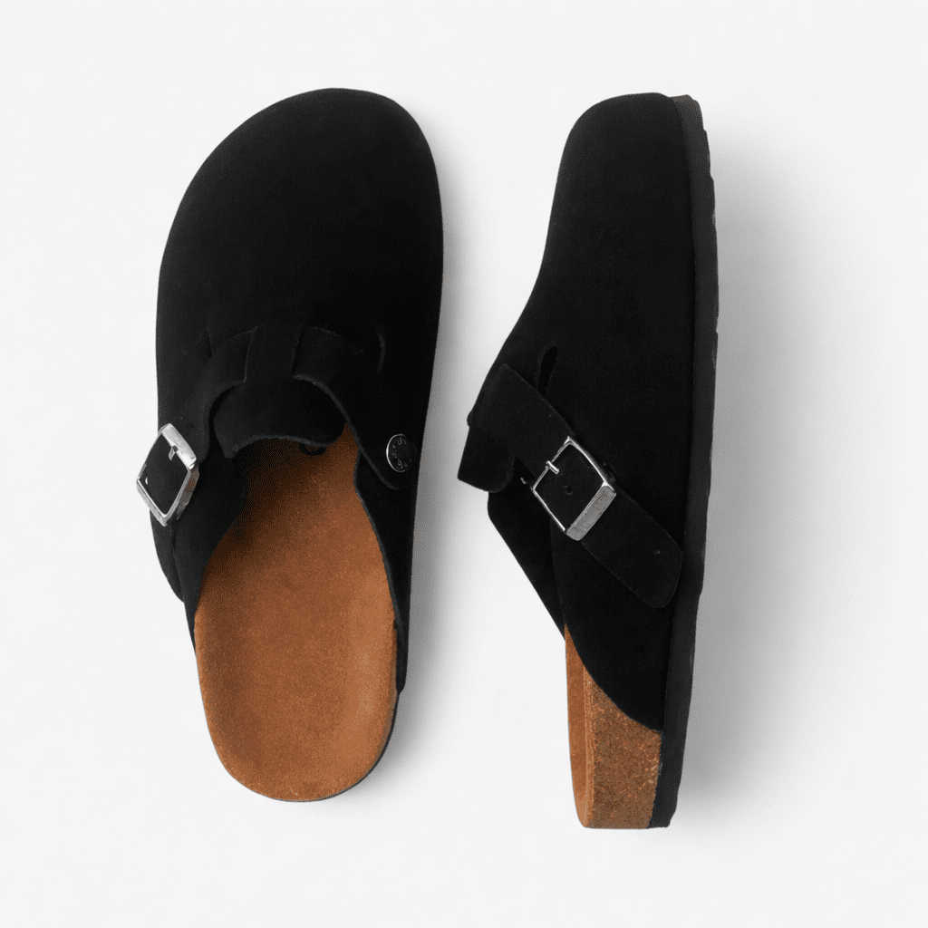 NOLEN Unisex Suede Clogs