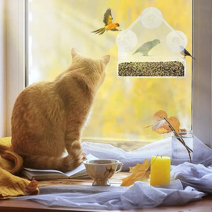FEEDPEEK Clear Window Bird Feeder