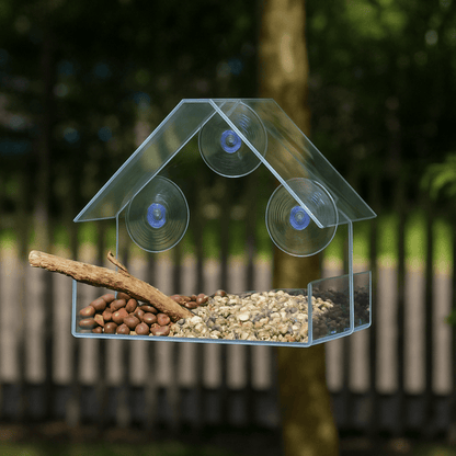FEEDPEEK Clear Window Bird Feeder