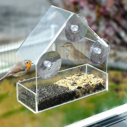 FEEDPEEK Clear Window Bird Feeder
