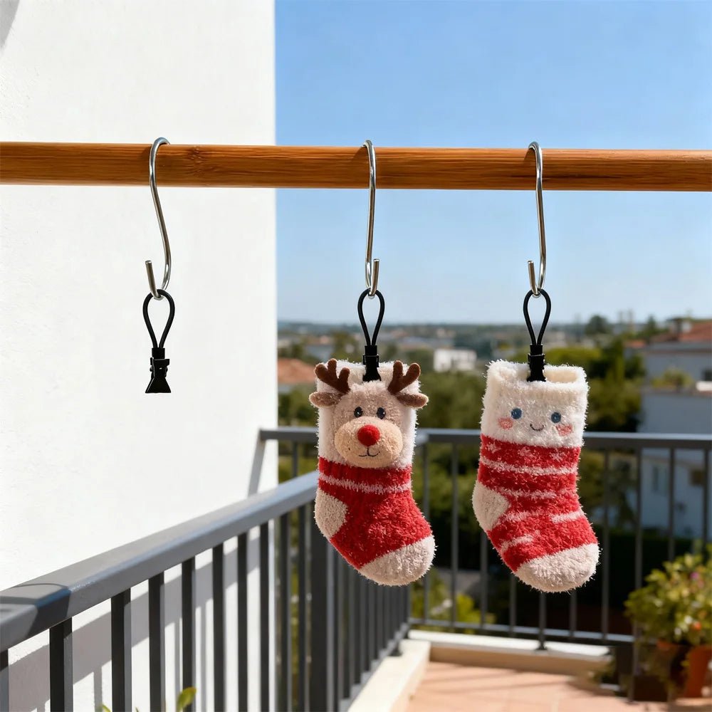 CLASPON Multifunctional Black Towel Clamps