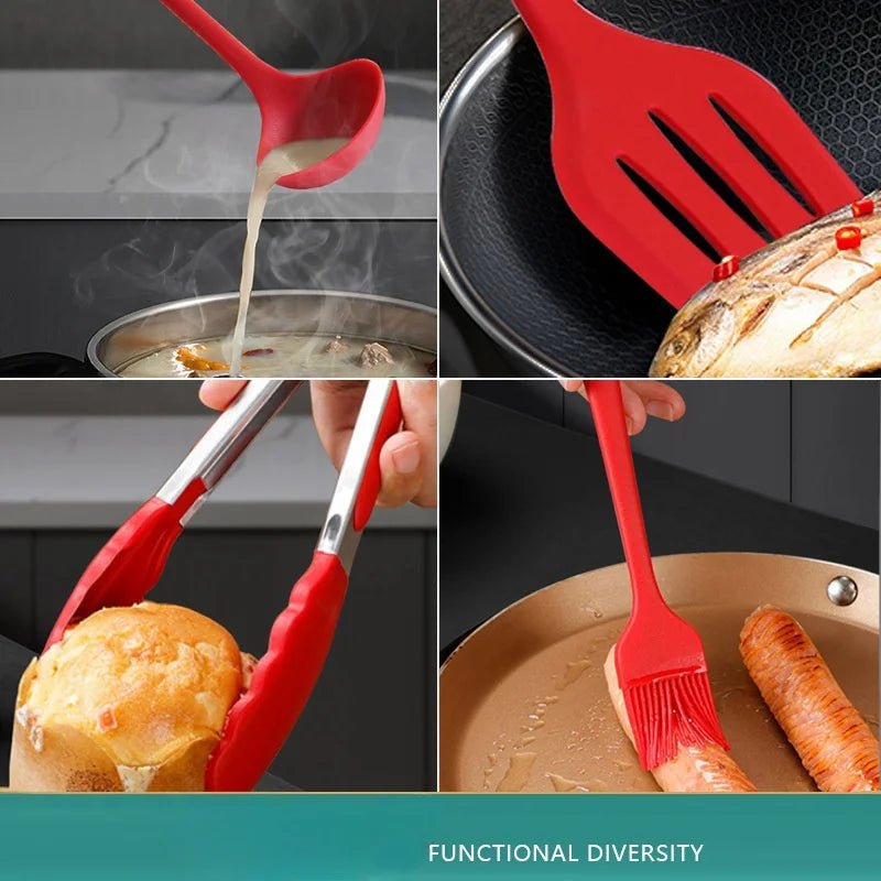 FLARETOOLS Silicone Kitchen Utensil Set