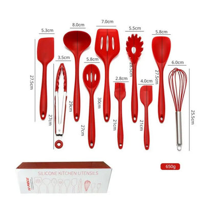 FLARETOOLS Silicone Kitchen Utensil Set