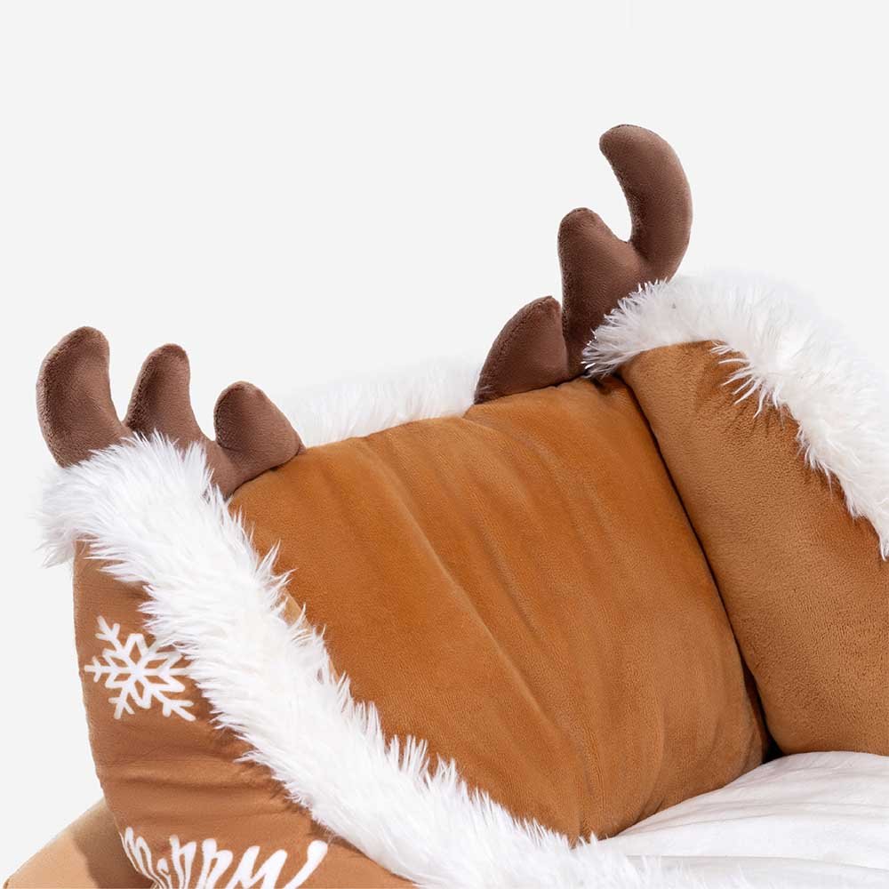 NOELTAIL Christmas Sleigh Dog Bed