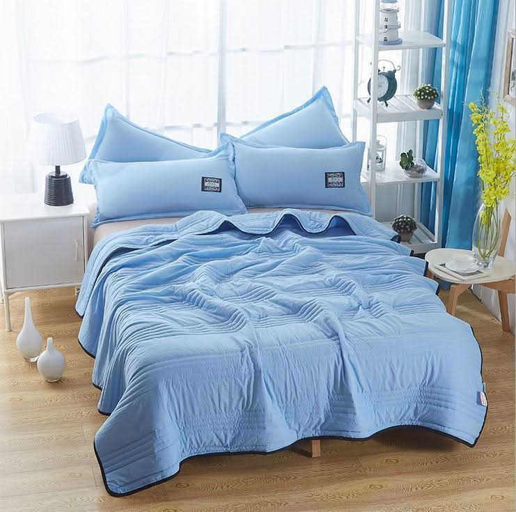CoolBreeze Summer Cooling Blanket Breathable Cooling