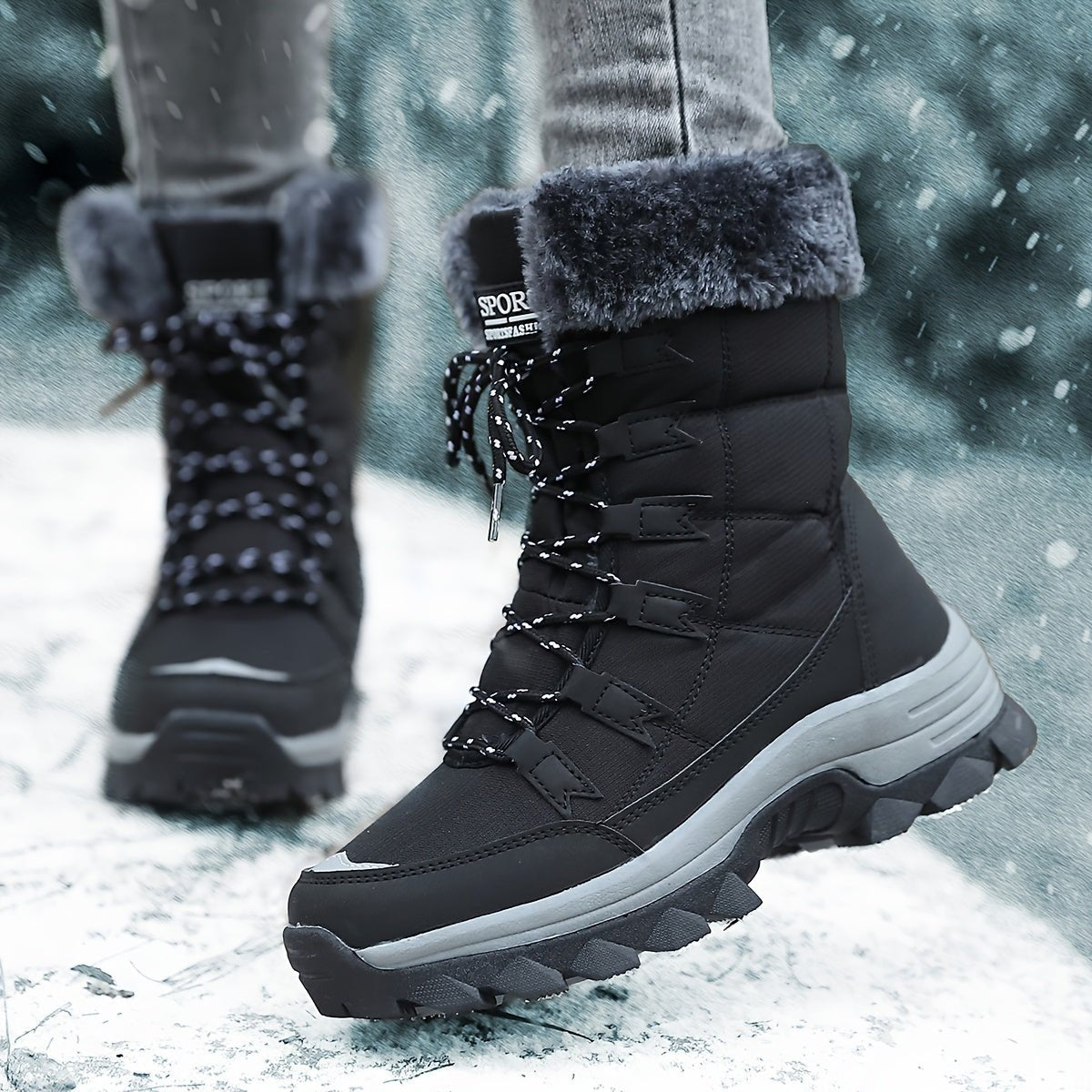 WARMFASHION Fashionable Women's Winter Boots