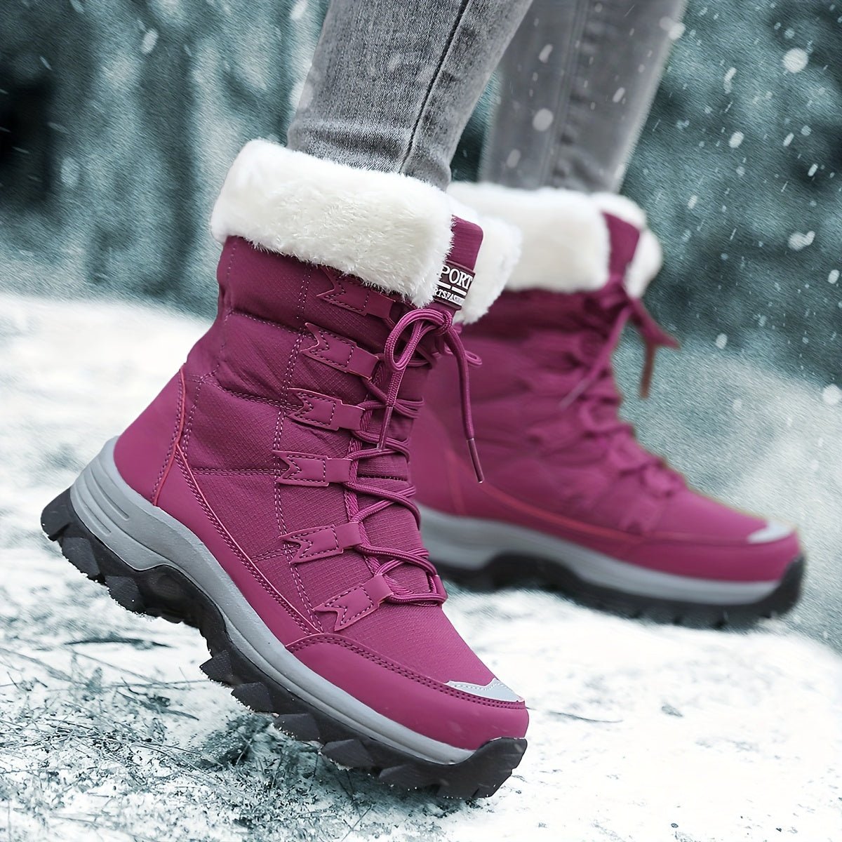 WARMFASHION Fashionable Women's Winter Boots