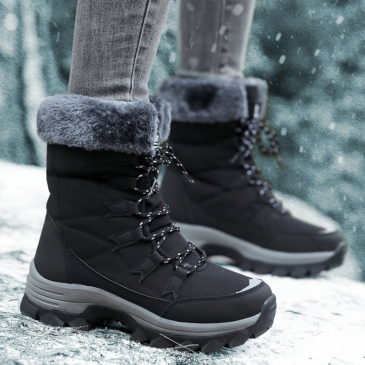 WARMFASHION Fashionable Women's Winter Boots