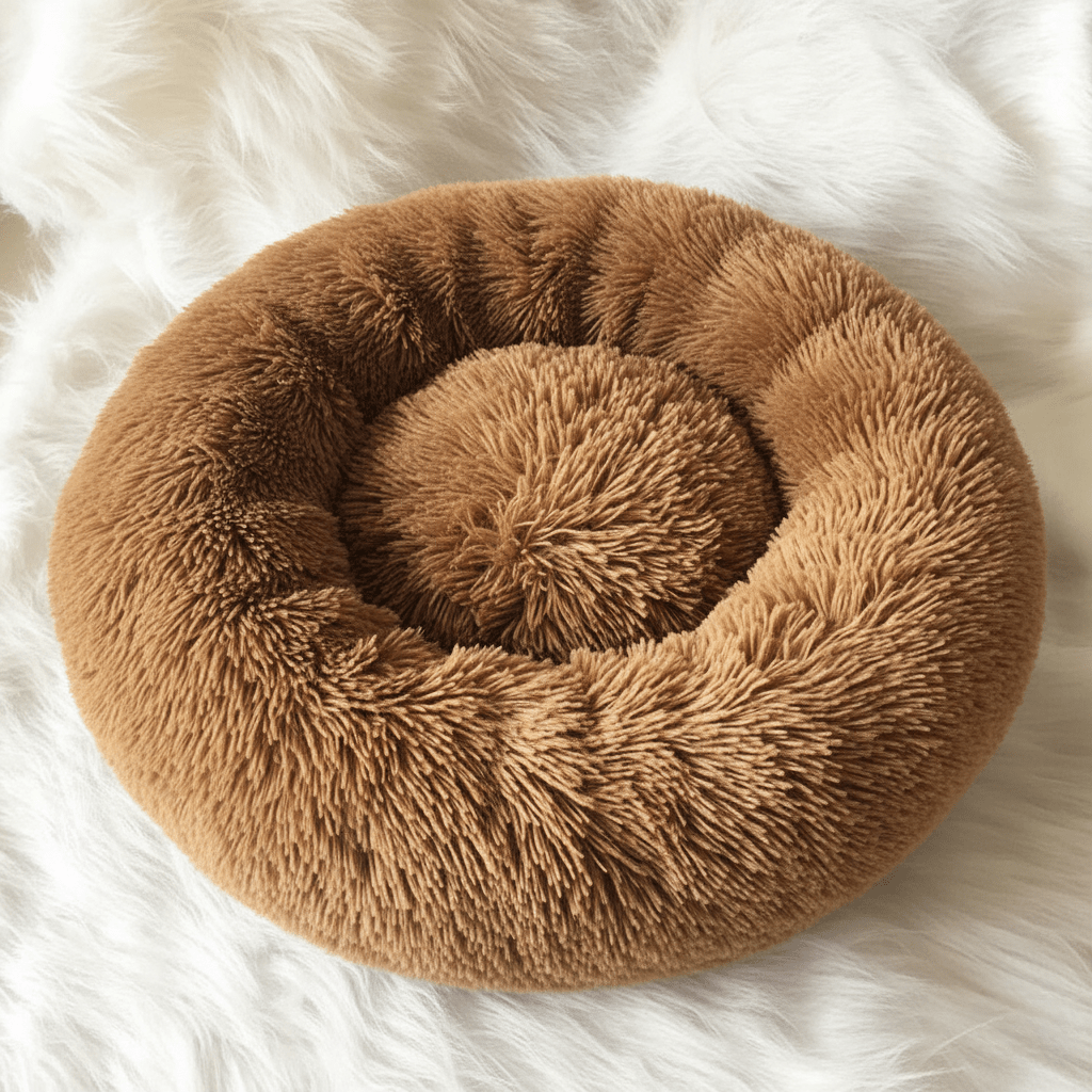CALMVIA Soothing Faux Fur Dog Bed