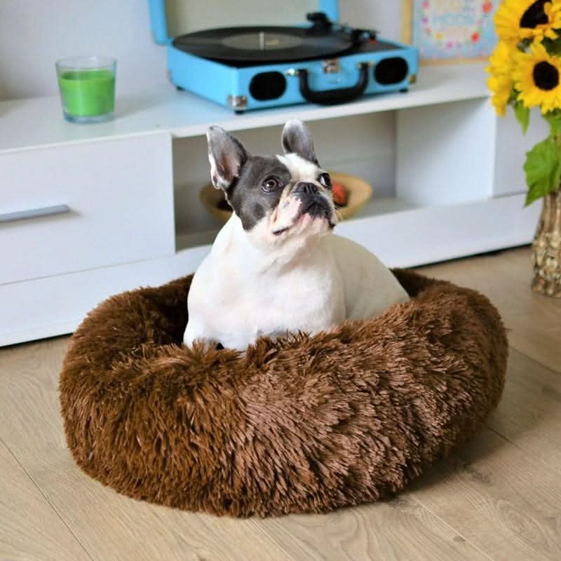 CALMVIA Soothing Faux Fur Dog Bed