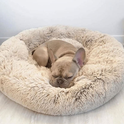 CALMVIA Soothing Faux Fur Dog Bed