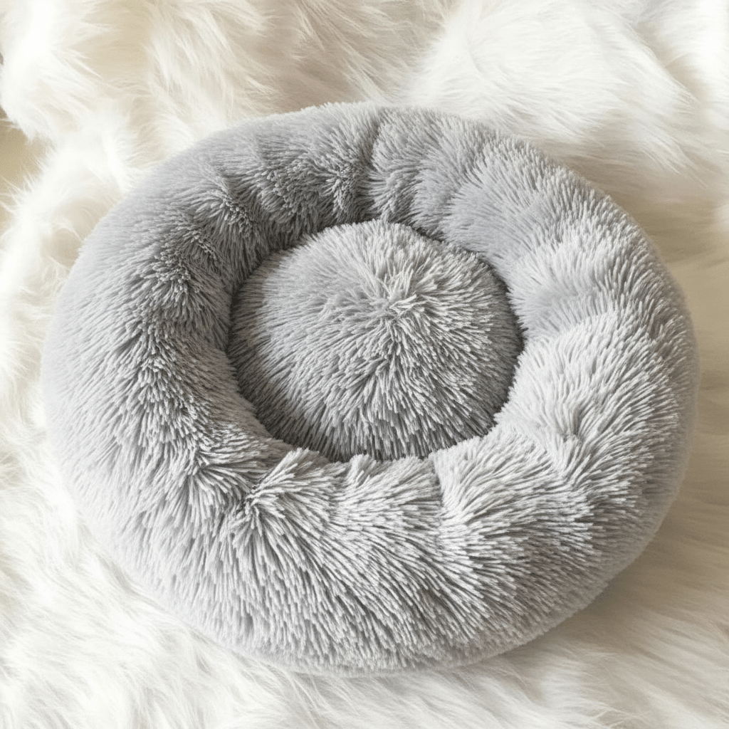 CALMVIA Soothing Faux Fur Dog Bed
